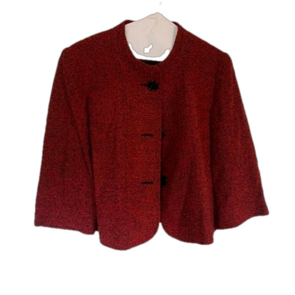 Wool Cropped Jacket by Louben  II - Picture 1 of 5
